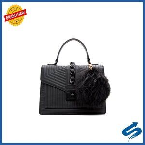 Synthetic Top Handle Bag Medium Size Everyday Handbag